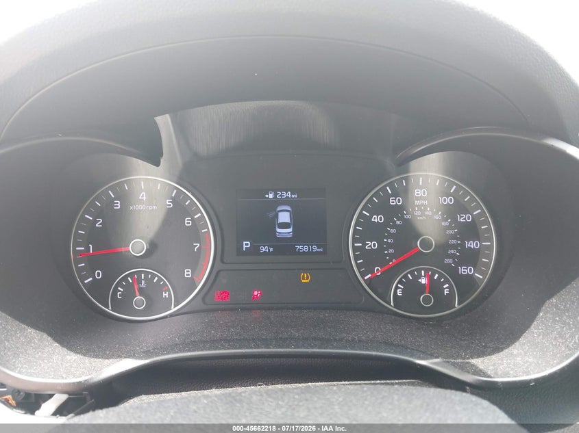 2019 Kia Optima Lx VIN: 5XXGT4L39KG358637 Lot: 45662218