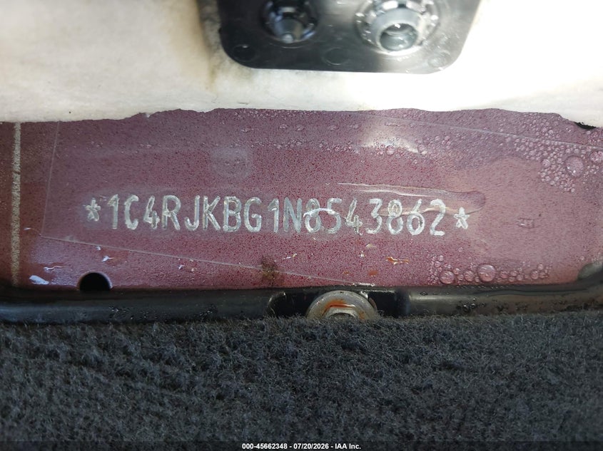 2022 Jeep Grand Cherokee L Limited 4X4 VIN: 1C4RJKBG1N8543862 Lot: 45662348