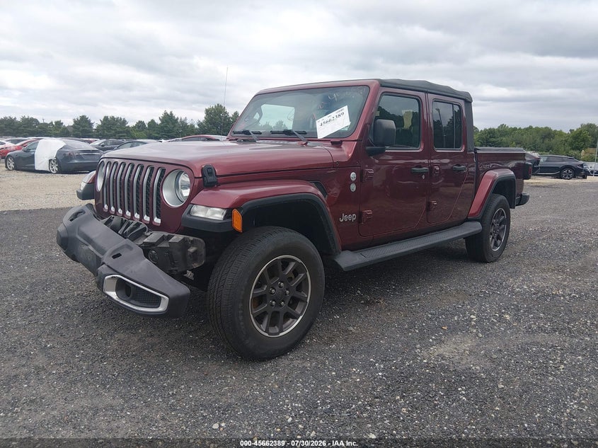 Vin: 1c6hjtfg1ml545769, lot: 46160961, jeep gladiator overland 4x4 20212