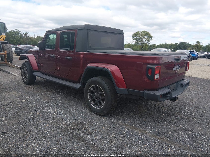 Vin: 1c6hjtfg1ml545769, lot: 46160961, jeep gladiator overland 4x4 20213