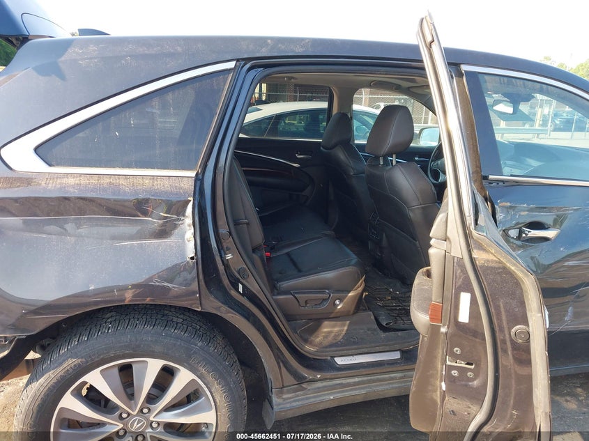 2014 Acura Mdx Technology Package VIN: 5FRYD4H45EB017602 Lot: 45662451