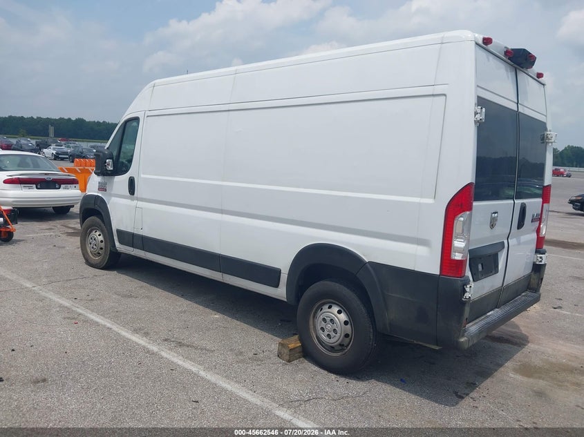 Vin: 3c6lrvdgxme521755, lot: 46161118, ram promaster 2500 high roof 159 wb 20213