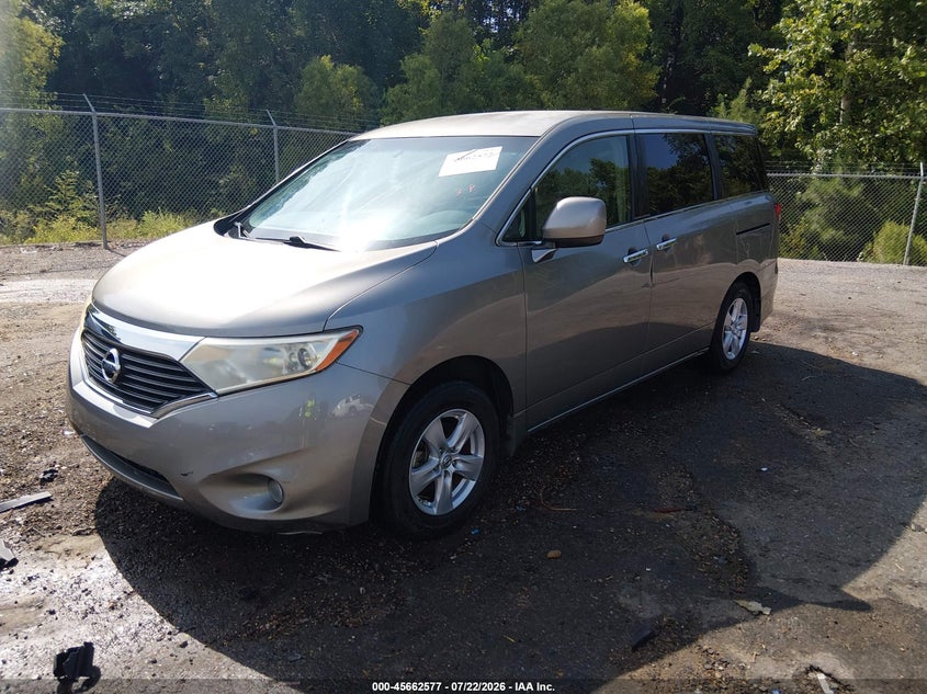 2013 Nissan Quest, Пресная вода, IAAI, VIN JN8AE2KP2D9063182 — фото 2
