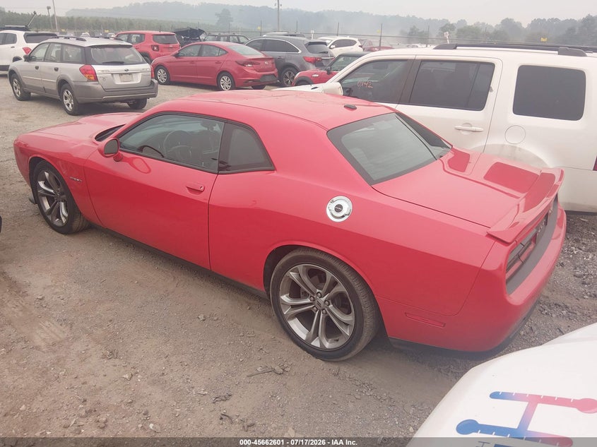 Vin: 2c3cdzbt3lh124782, lot: 46161173, dodge challenger r/t 20203