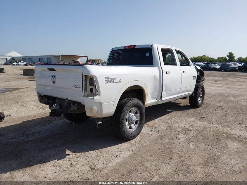 Vin: 3c6ur5cj8hg670239, lot: 46161183, ram 2500 tradesman  4x4 6'4 box 20174