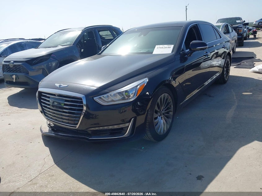 Vin: kmhg34ja0ju037589, lot: 46161211, genesis g90 3.3t premium 20182