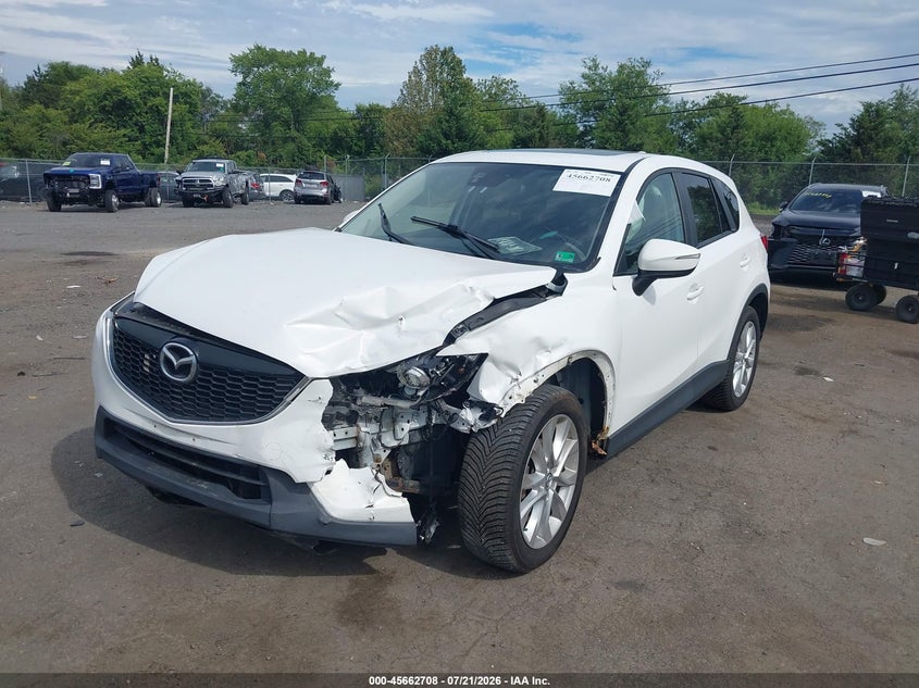 Vin: jm3ke4dy8f0490639, lot: 46161280, mazda cx-5 grand touring 20152