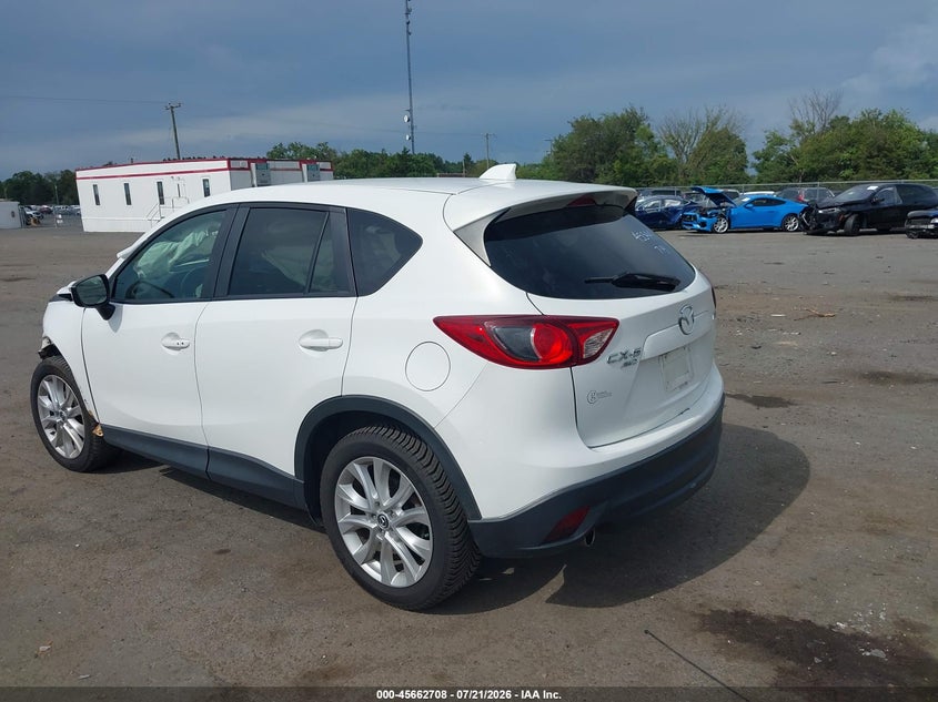 Vin: jm3ke4dy8f0490639, lot: 46161280, mazda cx-5 grand touring 20153