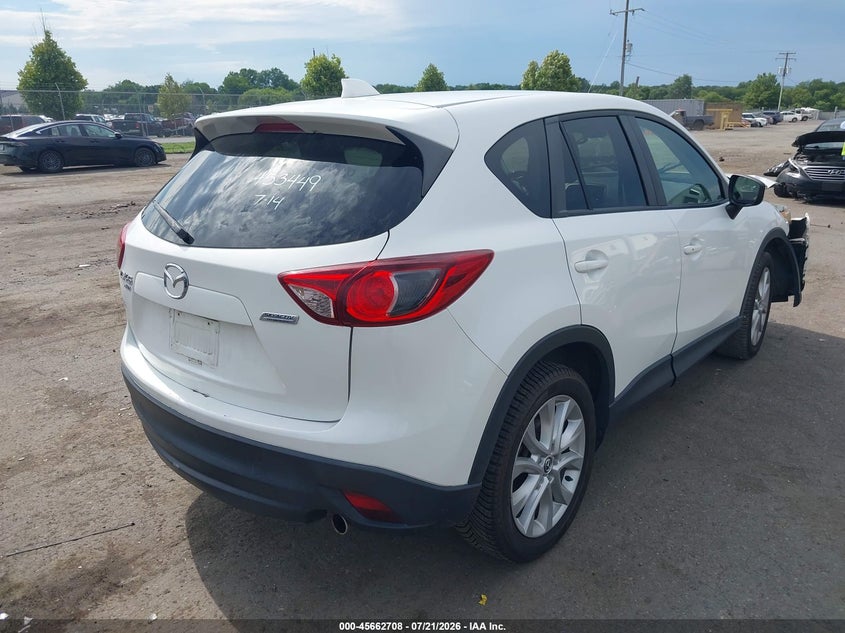 Vin: jm3ke4dy8f0490639, lot: 46161280, mazda cx-5 grand touring 20154