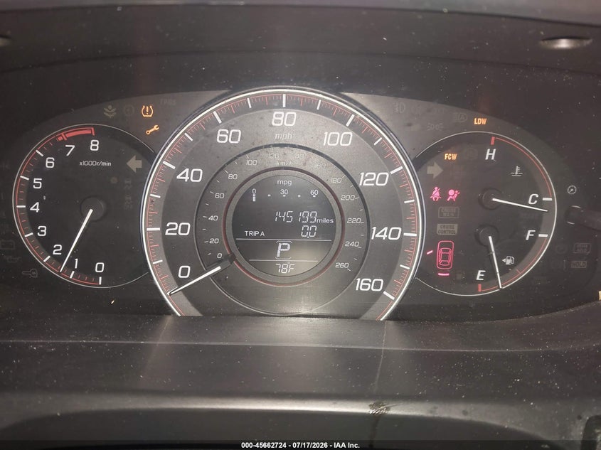 2014 HONDA ACCORD auction photo 7