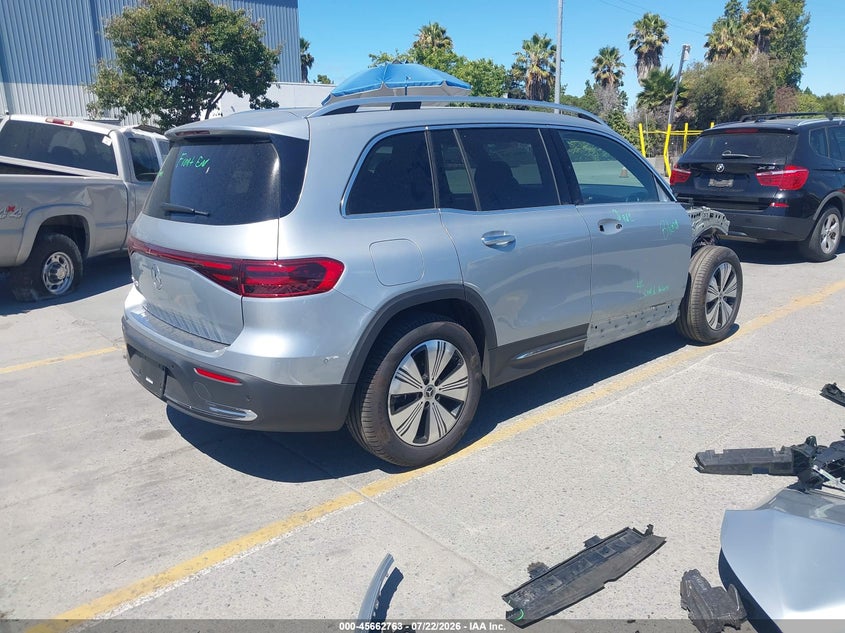 Vin: w1n9m0cb0sn131050, lot: 46161335, mercedes-benz eqb 250 suv 20254