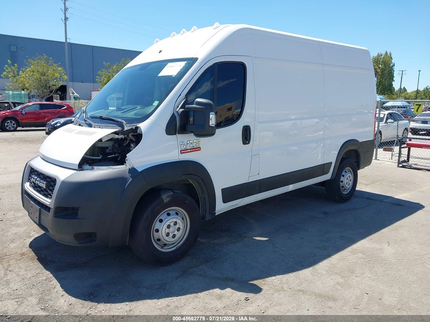 Vin: 3c6trvbg1le102436, lot: 46161351, ram promaster 1500 high roof 136 wb 20202