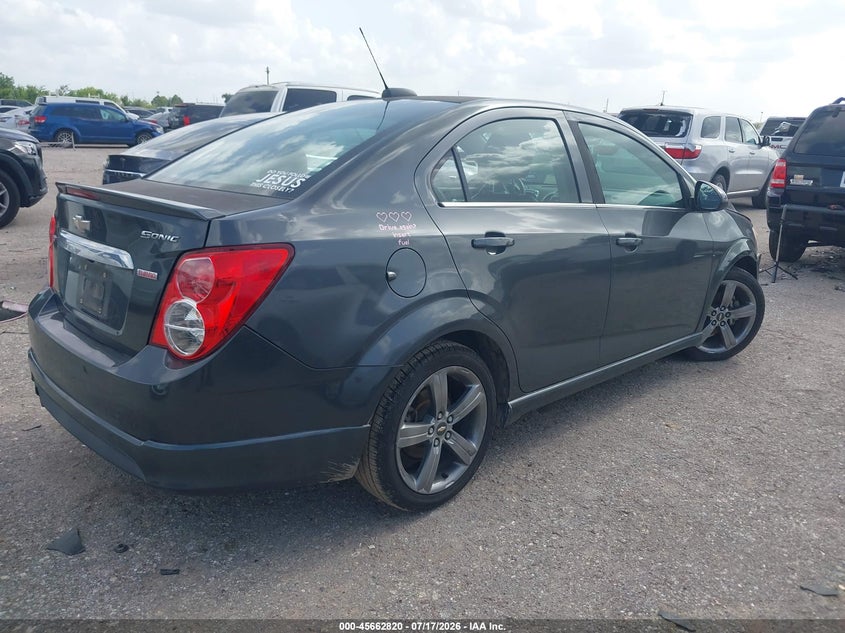 Vin: 1g1jg5sb0g4124728, lot: 46161392, chevrolet sonic rs auto 20164