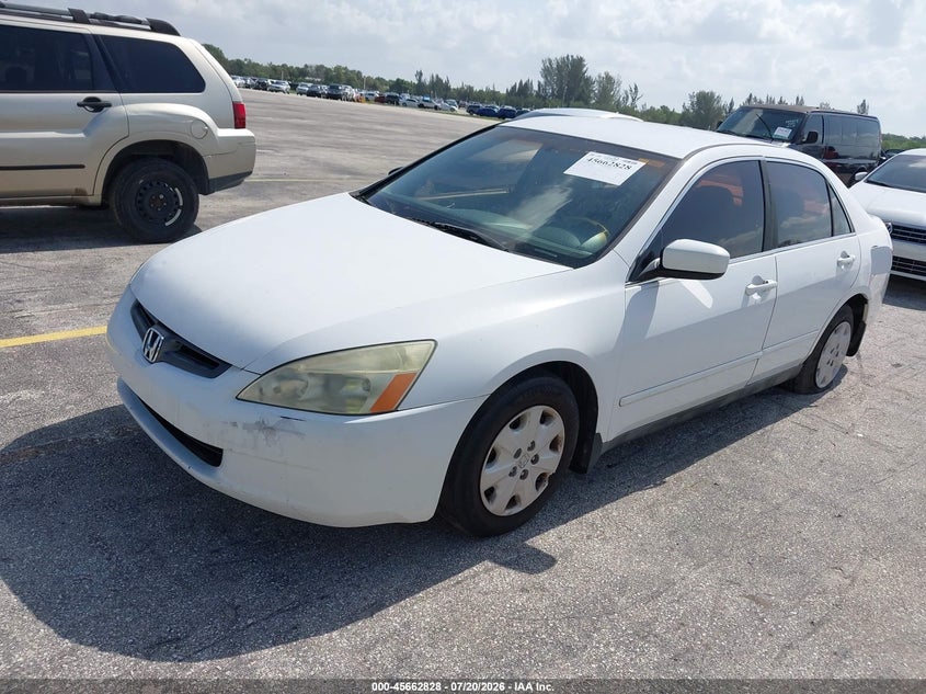 2003 Honda Accord, Обычный износ, IAAI, VIN 1HGCM56393A123781 — фото 2