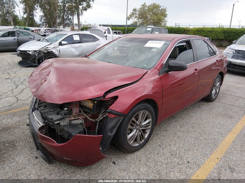 2015 Toyota Camry, Front End, IAAI, VIN 4T1BF1FK6FU886411 — photo 2
