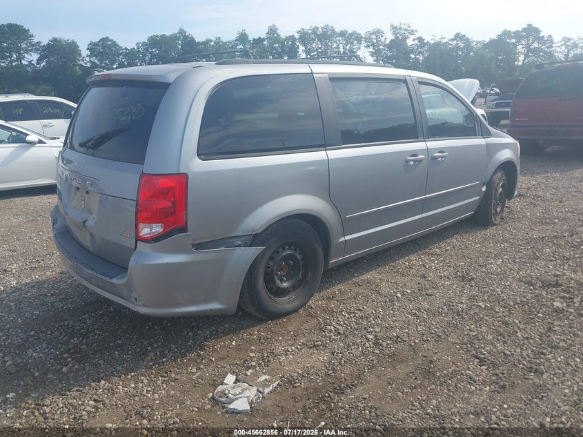 Vin: 2c4rdgcg7dr717097, lot: 46161428, dodge grand caravan sxt 20134