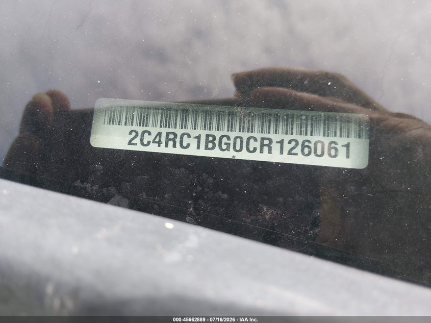 2012 Chrysler Town & Country Touring VIN: 2C4RC1BG0CR126061 Lot: 45662889