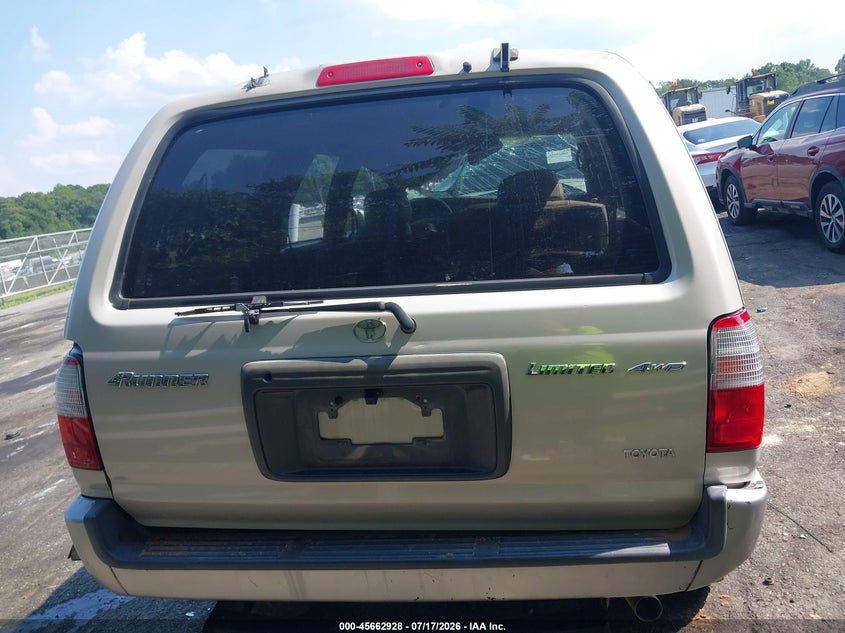 1999 Toyota 4Runner Limited V6 VIN: JT3HN87R3X0256459 Lot: 45662928