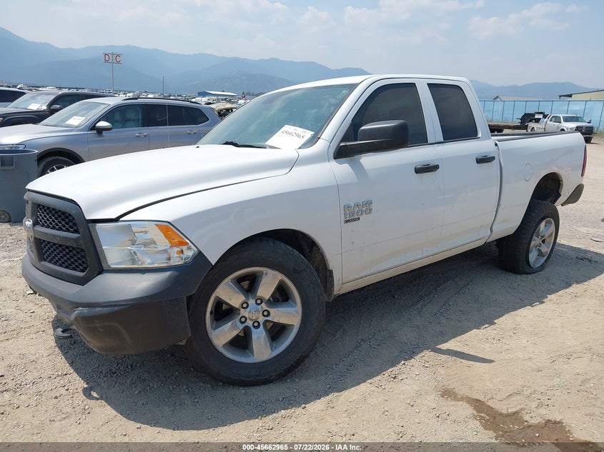 Vin: 1c6rr7fg3ks645542, lot: 46161537, ram 1500 classic tradesman  4x4 6'4 box 20192