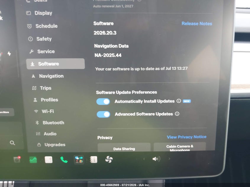 2022 Tesla Model Y Performance Dual Motor All-Wheel Drive VIN: 7SAYGDEF2NF366122 Lot: 45662989