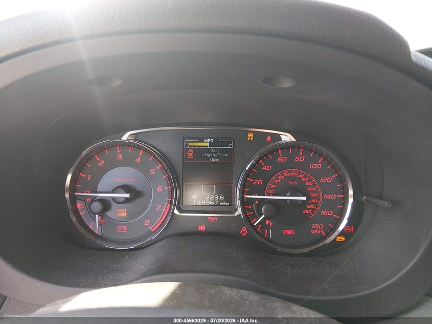2017 Subaru Wrx Premium VIN: JF1VA1E61H9815620 Lot: 45663029