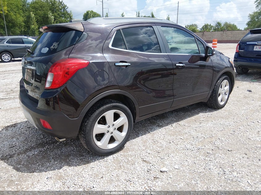 Vin: kl4cjbsbxfb151925, lot: 46161657, buick encore convenience 20154
