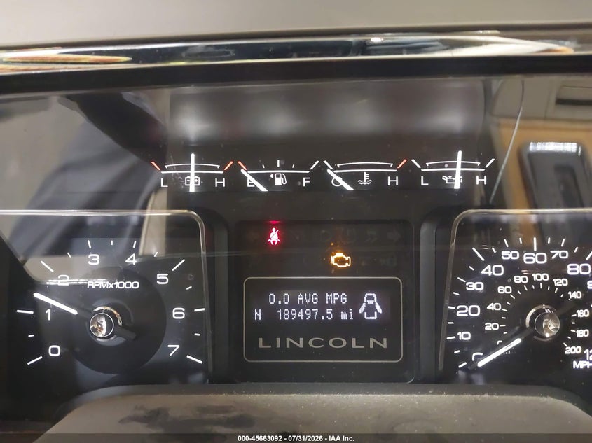 2009 LINCOLN NAVIGATOR L auction photo 7