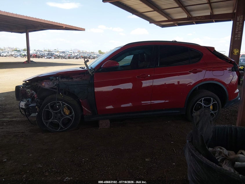 2018 Alfa Romeo Stelvio Ti Sport Awd VIN: ZASFAKNN9J7B98875 Lot: 45663102