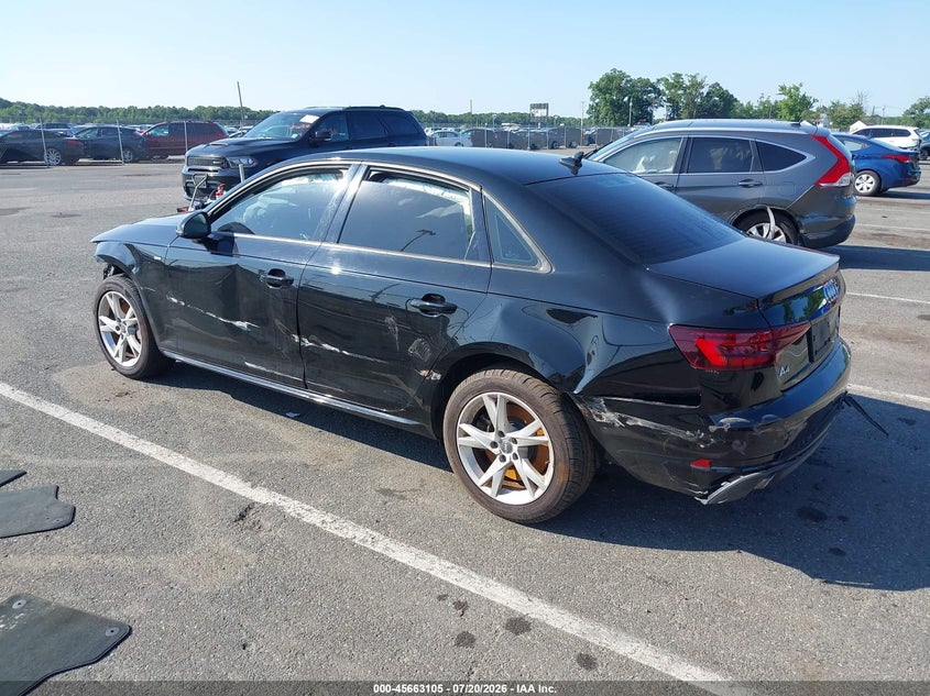 Vin: waudnaf4xjn017232, lot: 46161677, audi a4 2.0t premium/2.0t tech premium 20183