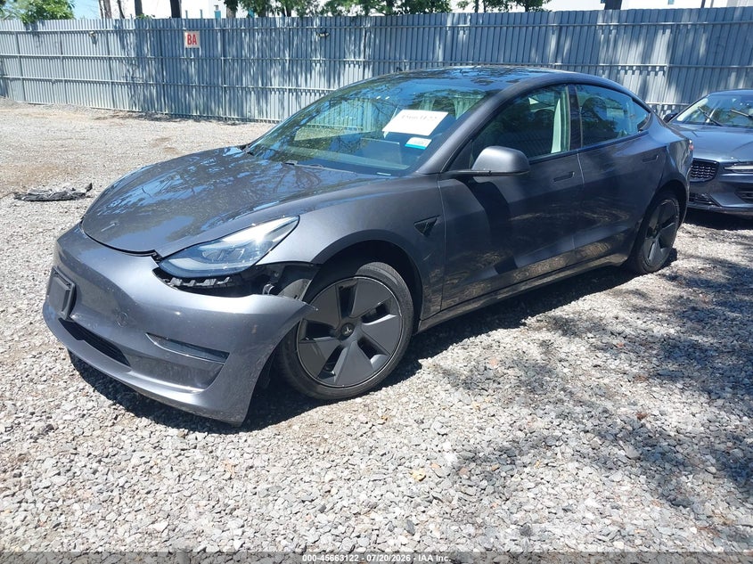 2021 TESLA MODEL 3 auction photo 2
