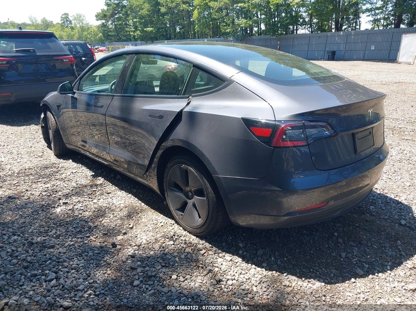 2021 TESLA MODEL 3 auction photo 3