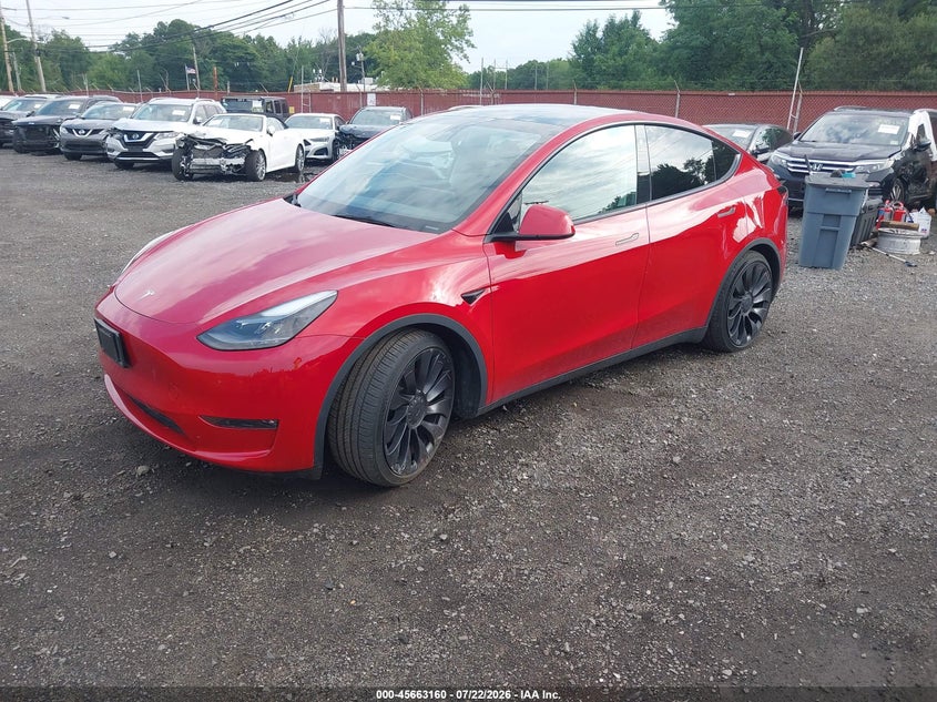 2023 Tesla Model Y, Удар сзади, IAAI, VIN 7SAYGDEF3PF773627 — фото 2