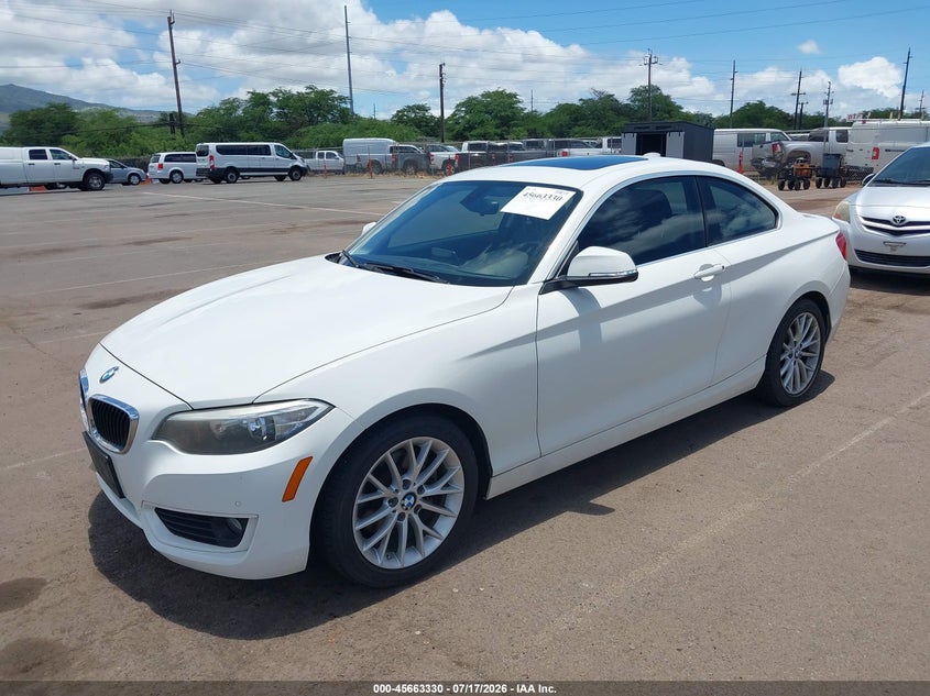 Vin: wba1f5c55fv256666, lot: 46161902, bmw 228i 20152