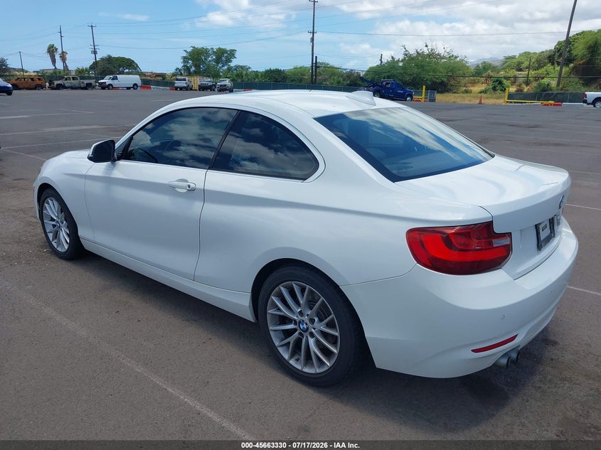 Vin: wba1f5c55fv256666, lot: 46161902, bmw 228i 20153
