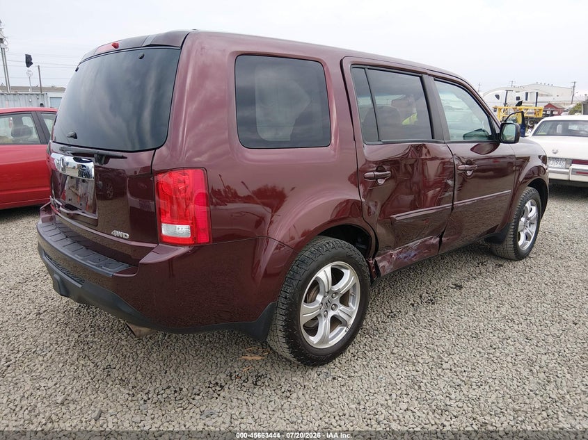 Vin: 5fnyf4h61cb051174, lot: 46162016, honda pilot ex-l 20124
