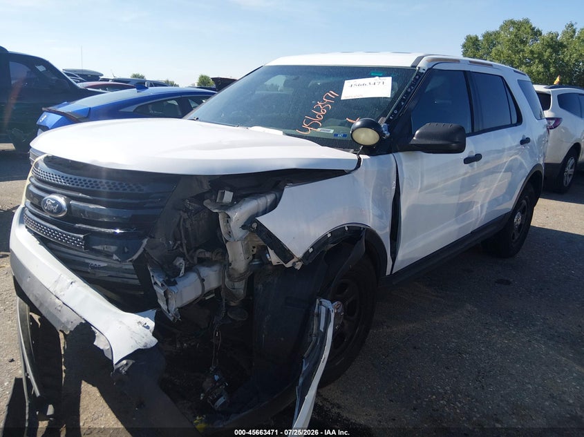 Vin: 1fm5k8ar4egb85823, lot: 46162043, ford utility police interceptor 20142