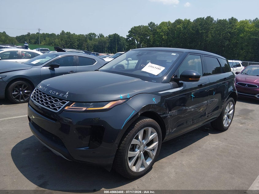 Vin: salzp2fx7lh060181, lot: 46162060, land rover range rover evoque se 20202