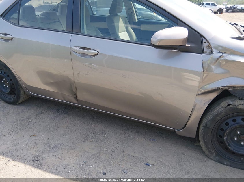 2016 Toyota Corolla Le VIN: 5YFBURHE2GP451254 Lot: 45663502