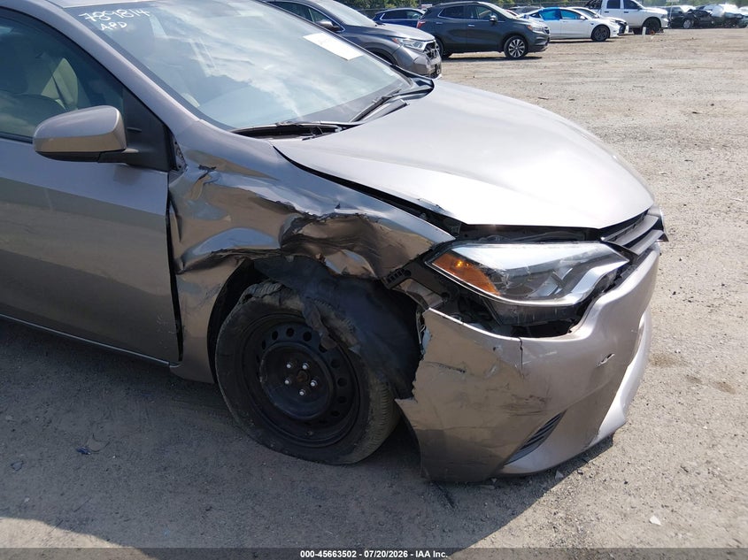 2016 Toyota Corolla Le VIN: 5YFBURHE2GP451254 Lot: 45663502