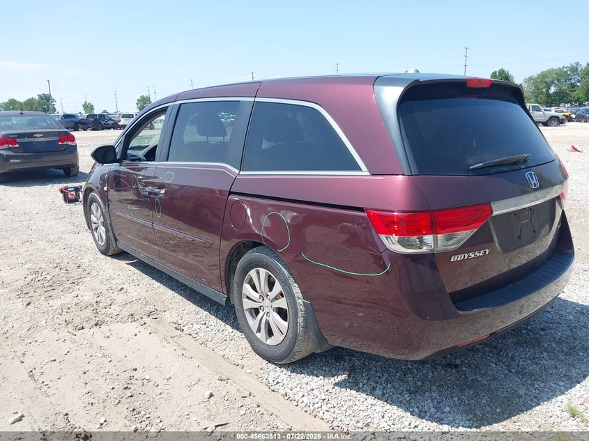 2014 HONDA ODYSSEY auction photo 3