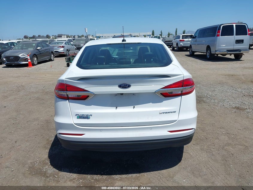 FORD FUSION ENERGI 2019 VIN 3FA6P0SU6KR100439