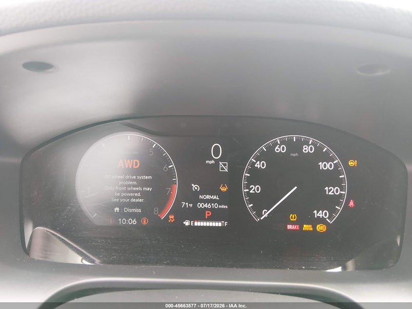 2025 Honda Hr-V Awd Ex-L VIN: 3CZRZ2H72SM797727 Lot: 45663577