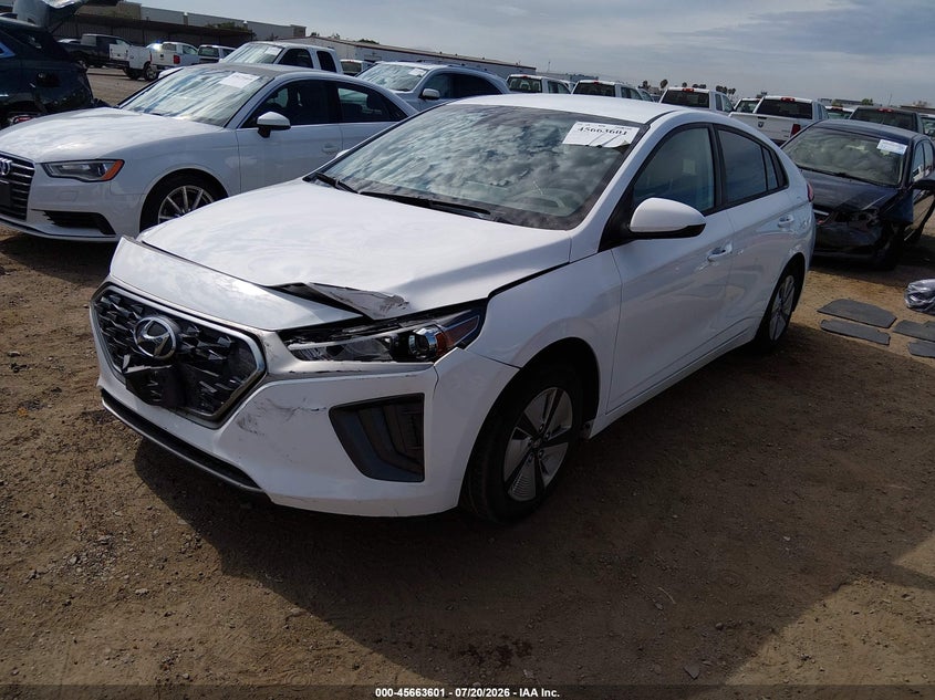 Vin: kmhc65lc1nu281204, lot: 46162173, hyundai ioniq hybrid blue 20222