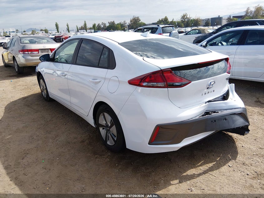 Vin: kmhc65lc1nu281204, lot: 46162173, hyundai ioniq hybrid blue 20223