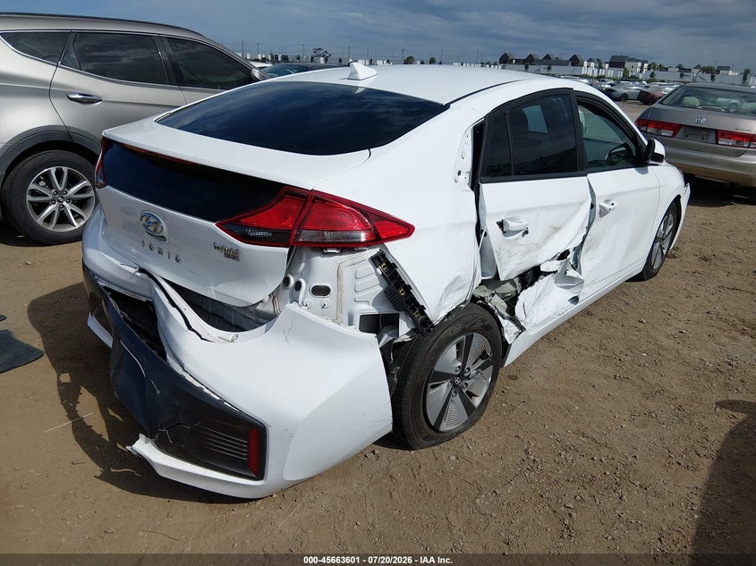 Vin: kmhc65lc1nu281204, lot: 46162173, hyundai ioniq hybrid blue 20224