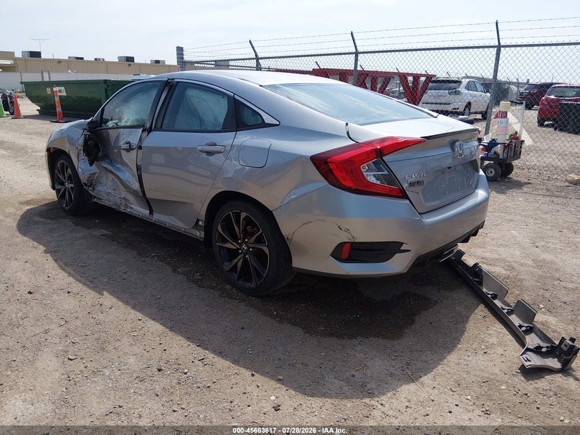 HONDA CIVIC 2021 VIN 19XFC2F85ME000986