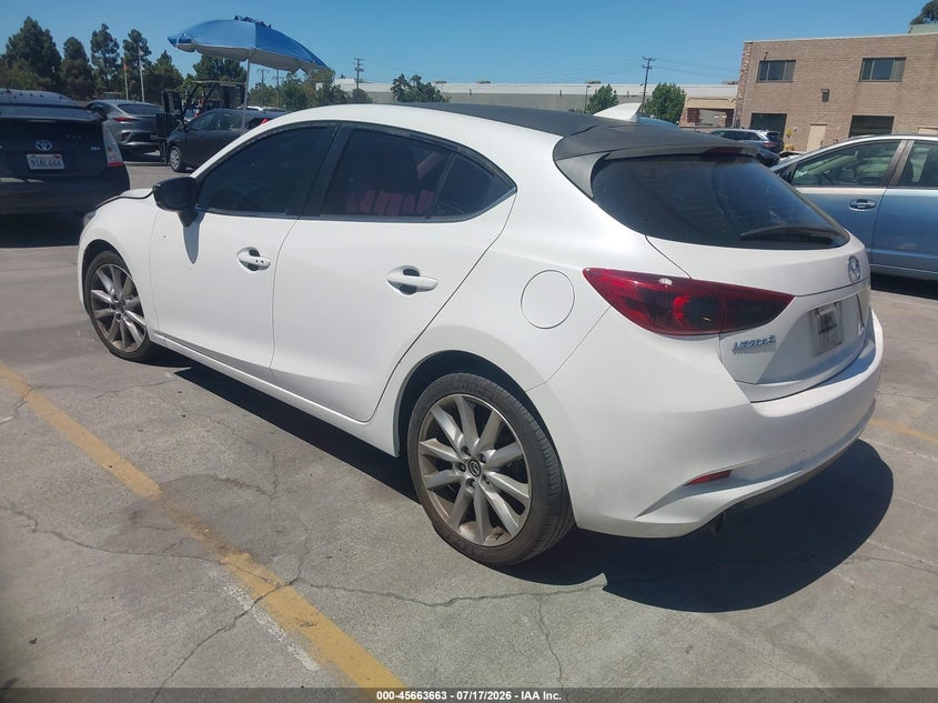 Vin: jm1bn1m30h1134176, lot: 46162235, mazda mazda3 grand touring 20173