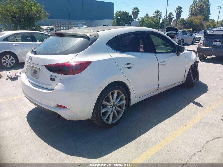 Vin: jm1bn1m30h1134176, lot: 46162235, mazda mazda3 grand touring 20174