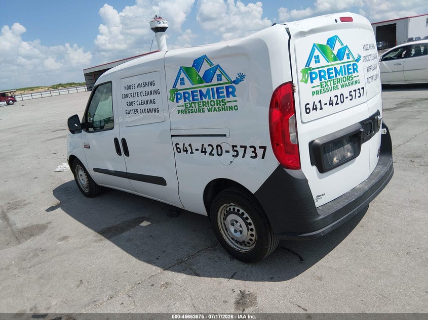 Vin: zfberfat6g6c49990, lot: 46162247, ram promaster city tradesman 20163