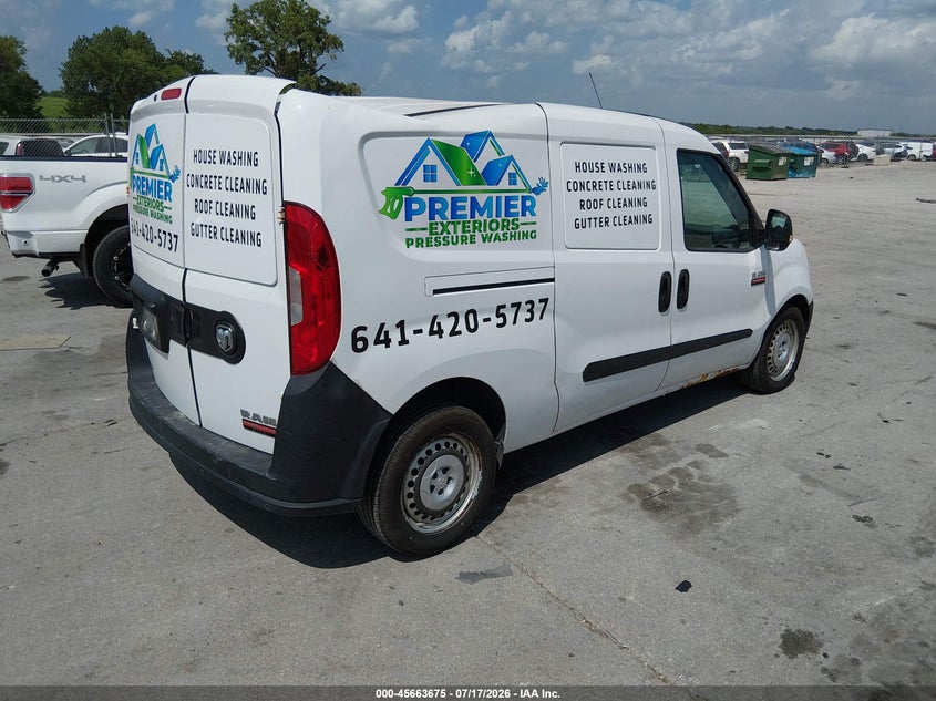 Vin: zfberfat6g6c49990, lot: 46162247, ram promaster city tradesman 20164
